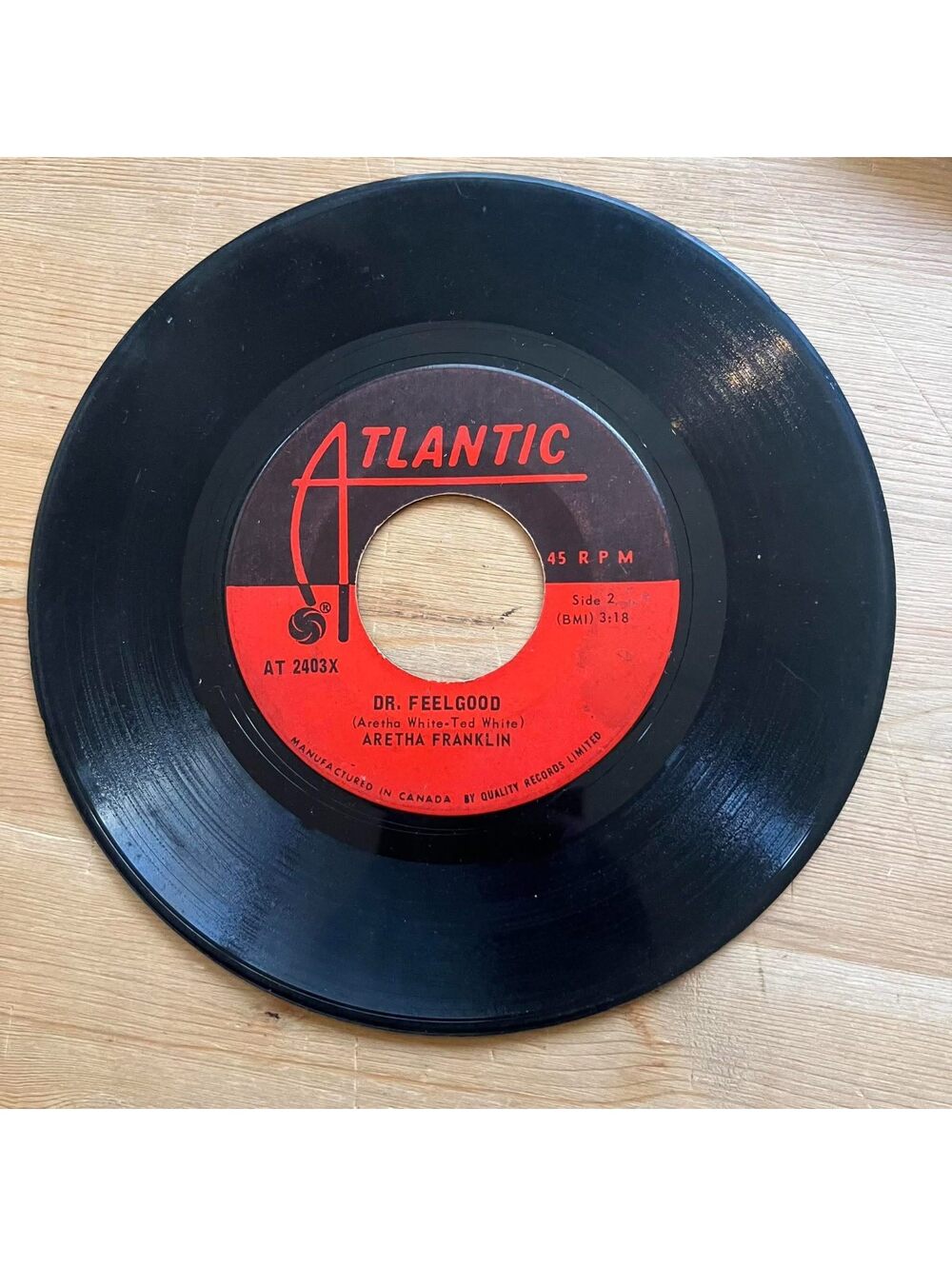 Aretha Franklin - Dr. Feelgood/Respect 45rpm VG+ R19